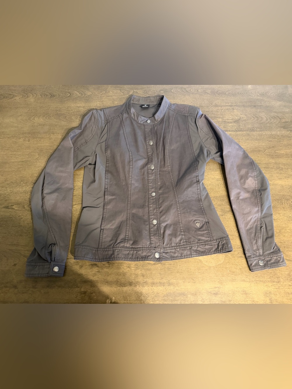 Kuhl Luna Moto Fitted Jacket Womens Medium GrayWater Wind Resistant Stretch 2131